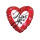 Globo corazon rojo san valentin I love you 46 cm