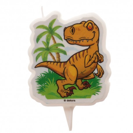 Vela cumpleanos dinosaurio 75 cm