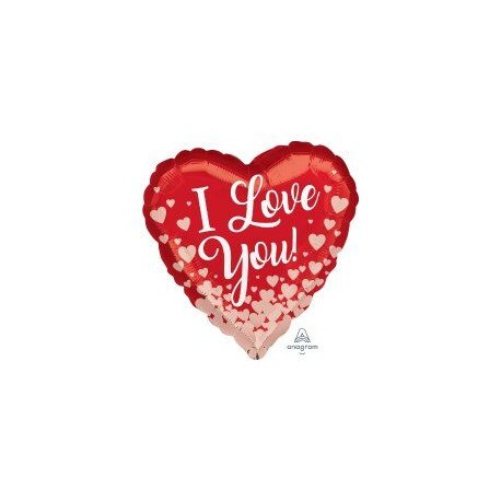 Globo corazon san valentin I love you 45 cm