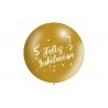 Globo primera Feliz jubilacion gigante oro 90 cm