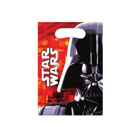 Bolsas cumpleanos Star Wars 6 uds