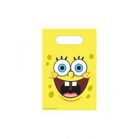 Bolsas chuches cumpleanos Bob Esponja 6 uds