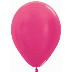 Globo Satin fucsia 100 uds sempertex 125 cm