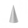Gorro plata con escarcha purpurina unidad