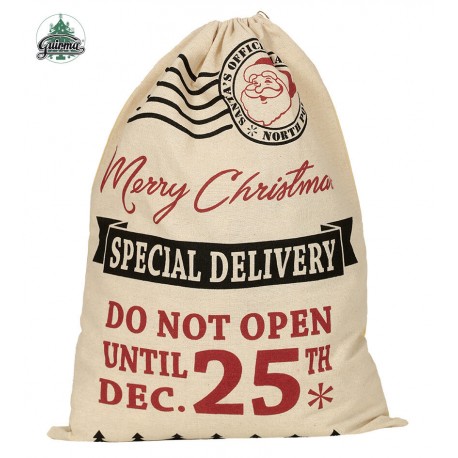 Saco correos regalos 25 diciembre 40x54 cm