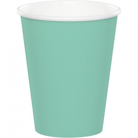 Vasos Verde menta 8 uds de 266 ml