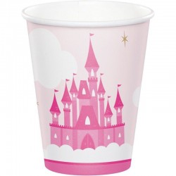 Vasos Castillo princesas 8 uds