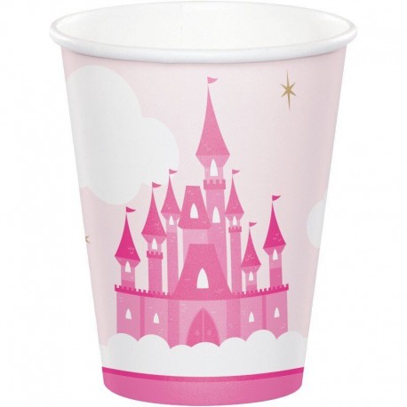 Vasos Castillo princesas 8 uds