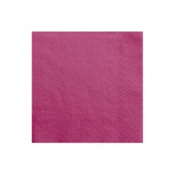 Servilletas Rosa Fucsia 20 uds 33 cm