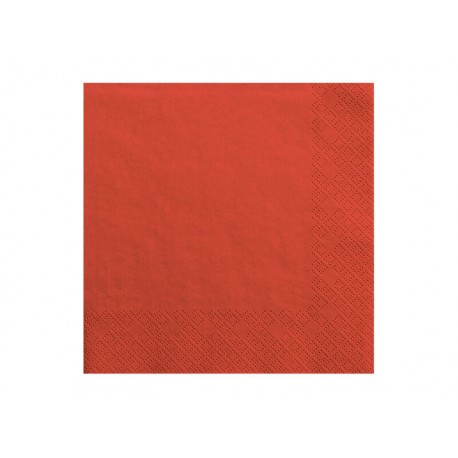 Servilletas rojas 20 uds 33 cm
