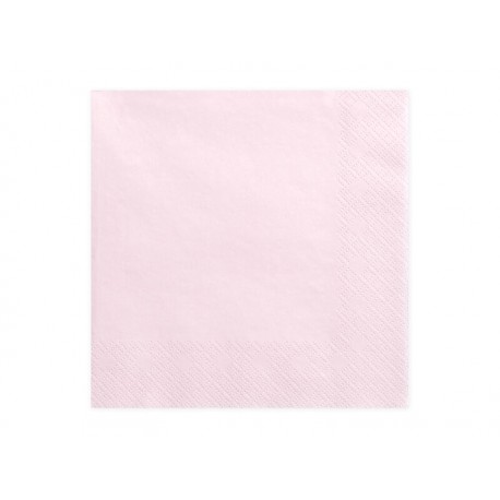 Servilletas rosa claro 20 uds 33 cm