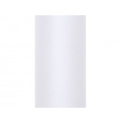 Tul blanco rollo de 9 mt x 30 cm para decoraciones