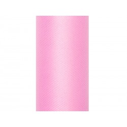 Tul Rosa rollo de 9 mt x 30 cm para decoraciones