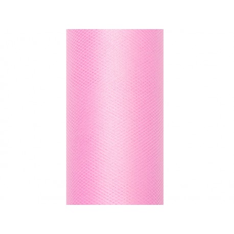 Tul Rosa rollo de 9 mt x 30 cm para decoraciones