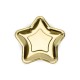 Plato estrella oro 6 uds de 23 cm