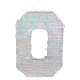 Pinata numero 0 para romper holografica 40x28x8 cm