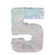 Pinata numero 5 para romper holografica 40x28x8 cm
