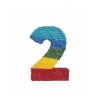 Piñata numero 2 Multicolor 50 cm
