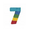 Piñata numero 7 Multicolor 50 cm