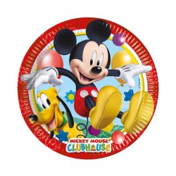 Platos Mickey Mouse cumpleanos 8 uds 20 cm