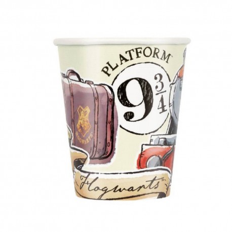 Vasos Harry Potter cumpleanos 8 uds