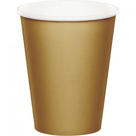 Vasos Oro 8 uds carton