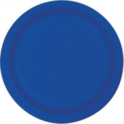 Platos Azul marino 8 uds de 23 cm carton
