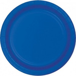 Platos Azul marino 8 uds de 20 cm carton