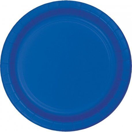 Platos Azul marino 8 uds de 20 cm carton