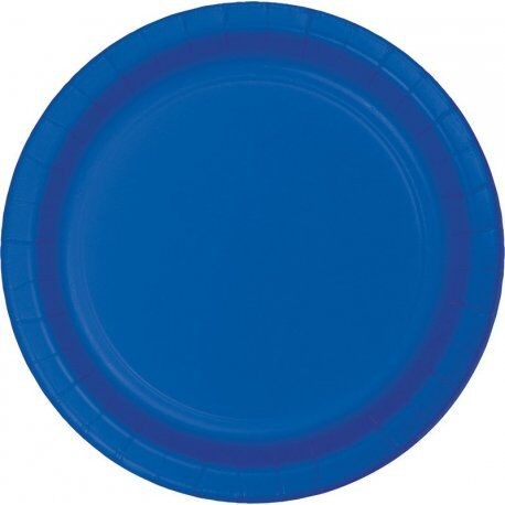 Platos Azul marino 8 uds de 20 cm carton