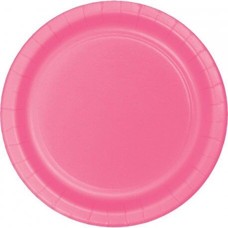 Platos rosa 8 uds 18 cm carton