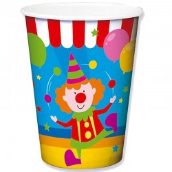 Vasos cumpleanos circo 6 uds