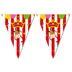 Banderin triangular circo 360 cm