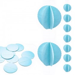 Guirnalda circulos azules 1,5 cm