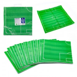 Servilletas campo de futbol 12 uds 16,5 cm