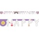 Banderin Peppa pig cumpleaños 2,10 cm