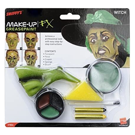 Kit maquillaje bruja verde