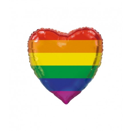 Globo corazon arcoiris orgullo 92 cm