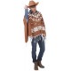 Poncho y sombrero vaquero clint eastwood el bueno