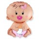 Globo bebe rosa 67x46 cm para helio o aire