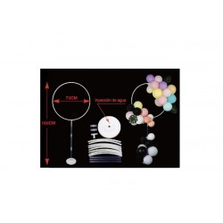 Soporte circulo con pie 160x63 cm
