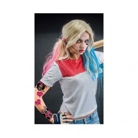 Tatuajes de cara arlequinn harley