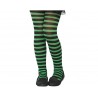 Pantys rayas negras y verdes infantiles de 5 a 9 años