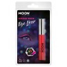 Eye liner rojo intenso neon 10 ml moon brilla luz UV