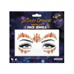 Joyas faciales adhesivas nanranjas brillan en la oscuridad Glow