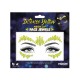 Joyas faciales adhesivas amarillas brillan en la oscuridad Glow