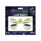 Joyas faciales adhesivas verdes brillan en la oscuridad Glow