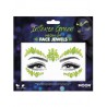 Joyas faciales adhesivas verdes brillan en la oscuridad Glow