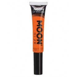 Mascara de ojos naranja UV neon