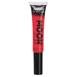 Mascara de ojos rojo UV neon